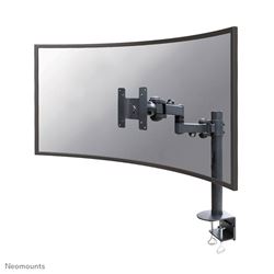 Neomounts by Newstar Full Motion Desk Mount (clamp) for 10-49" Curved Monitor Screen, Height Adjustable - Black								